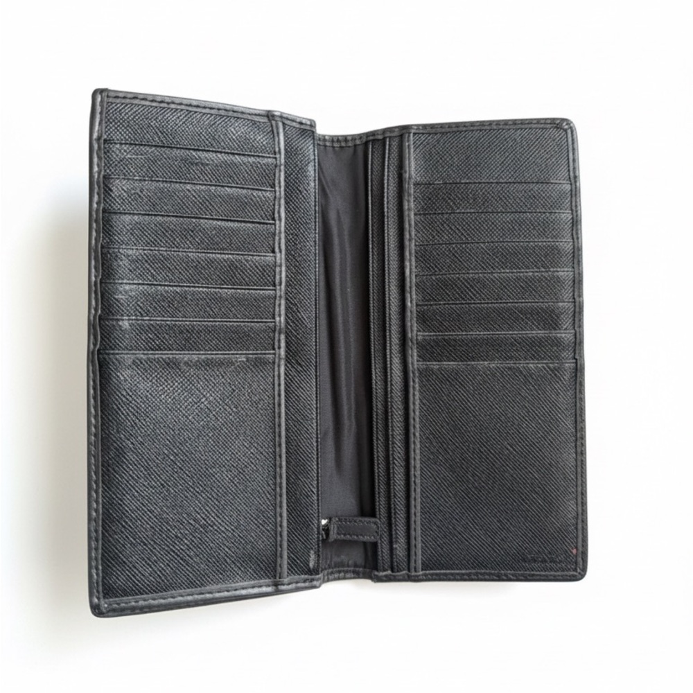 Coach Signature Black and Gray Long Wallet/Agenda - Picture 3 of 3